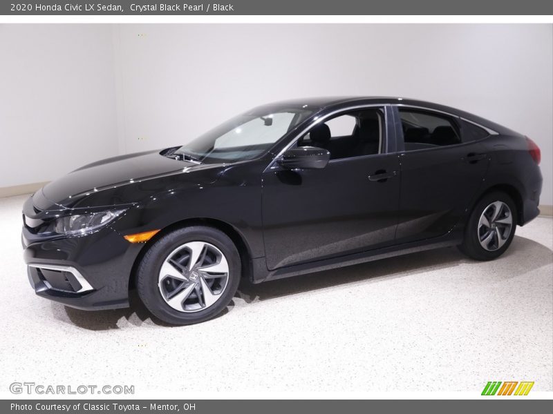Crystal Black Pearl / Black 2020 Honda Civic LX Sedan