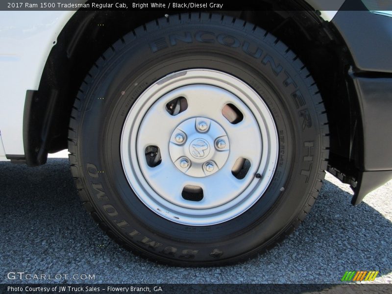 Bright White / Black/Diesel Gray 2017 Ram 1500 Tradesman Regular Cab