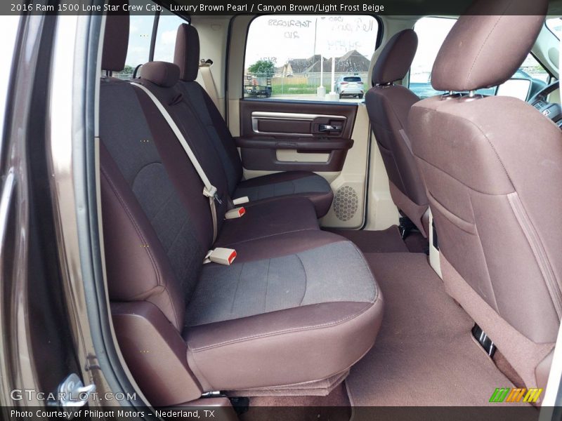Rear Seat of 2016 1500 Lone Star Crew Cab