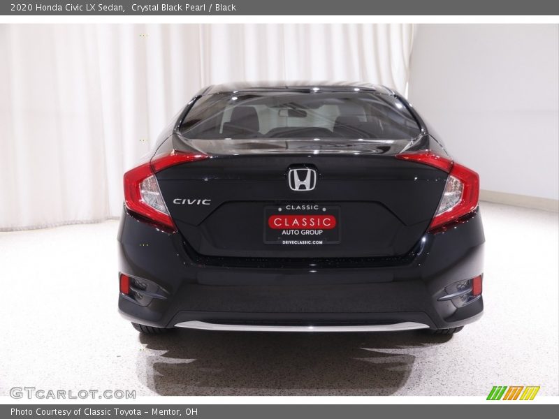 Crystal Black Pearl / Black 2020 Honda Civic LX Sedan