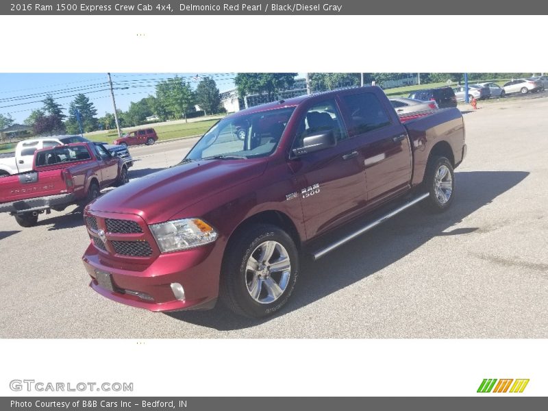 Delmonico Red Pearl / Black/Diesel Gray 2016 Ram 1500 Express Crew Cab 4x4