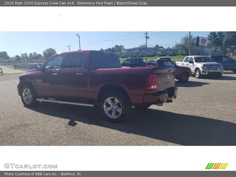 Delmonico Red Pearl / Black/Diesel Gray 2016 Ram 1500 Express Crew Cab 4x4
