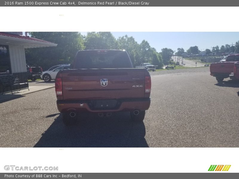 Delmonico Red Pearl / Black/Diesel Gray 2016 Ram 1500 Express Crew Cab 4x4