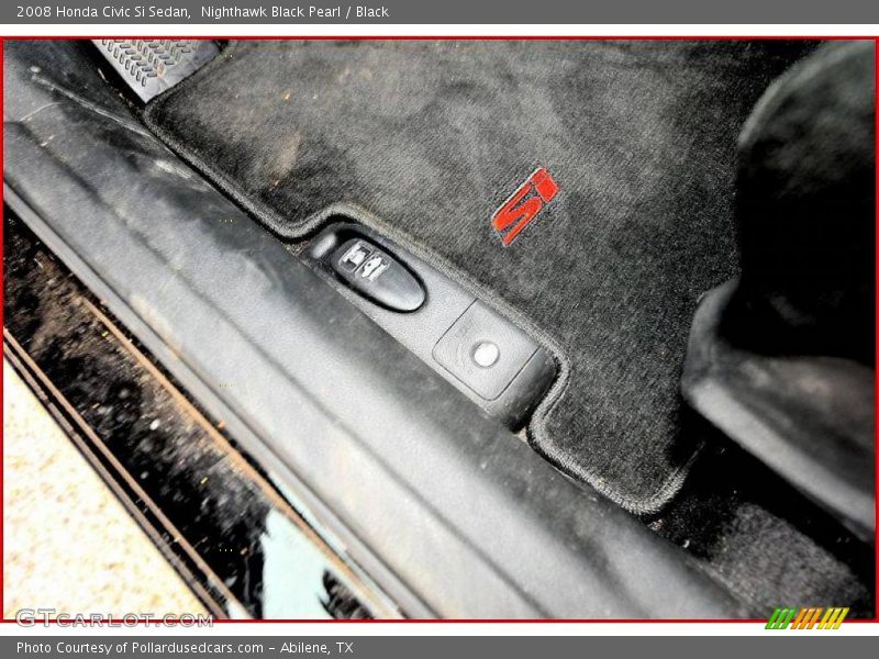 Nighthawk Black Pearl / Black 2008 Honda Civic Si Sedan