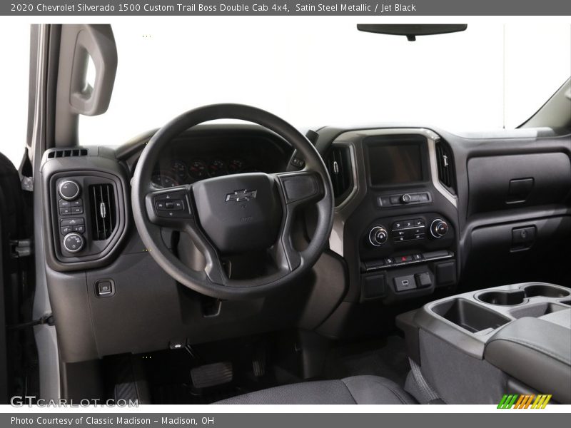 Satin Steel Metallic / Jet Black 2020 Chevrolet Silverado 1500 Custom Trail Boss Double Cab 4x4