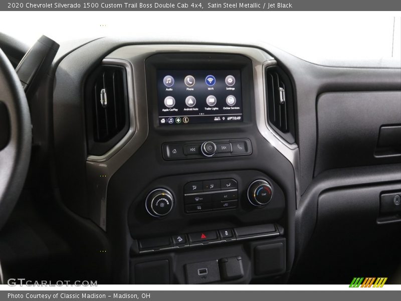 Satin Steel Metallic / Jet Black 2020 Chevrolet Silverado 1500 Custom Trail Boss Double Cab 4x4