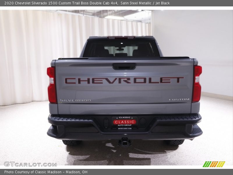 Satin Steel Metallic / Jet Black 2020 Chevrolet Silverado 1500 Custom Trail Boss Double Cab 4x4