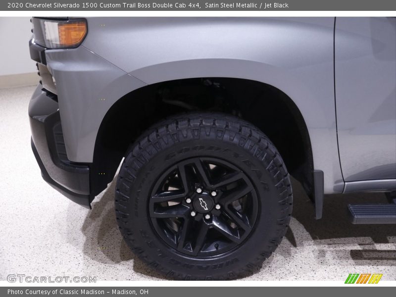 Satin Steel Metallic / Jet Black 2020 Chevrolet Silverado 1500 Custom Trail Boss Double Cab 4x4