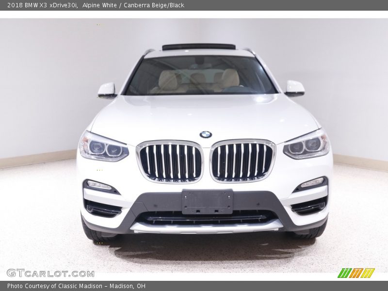 Alpine White / Canberra Beige/Black 2018 BMW X3 xDrive30i