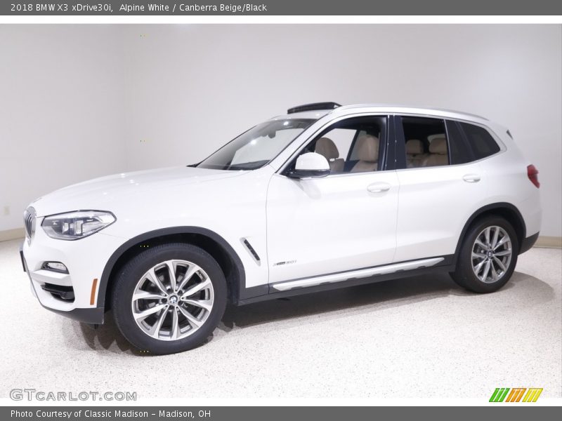 Alpine White / Canberra Beige/Black 2018 BMW X3 xDrive30i