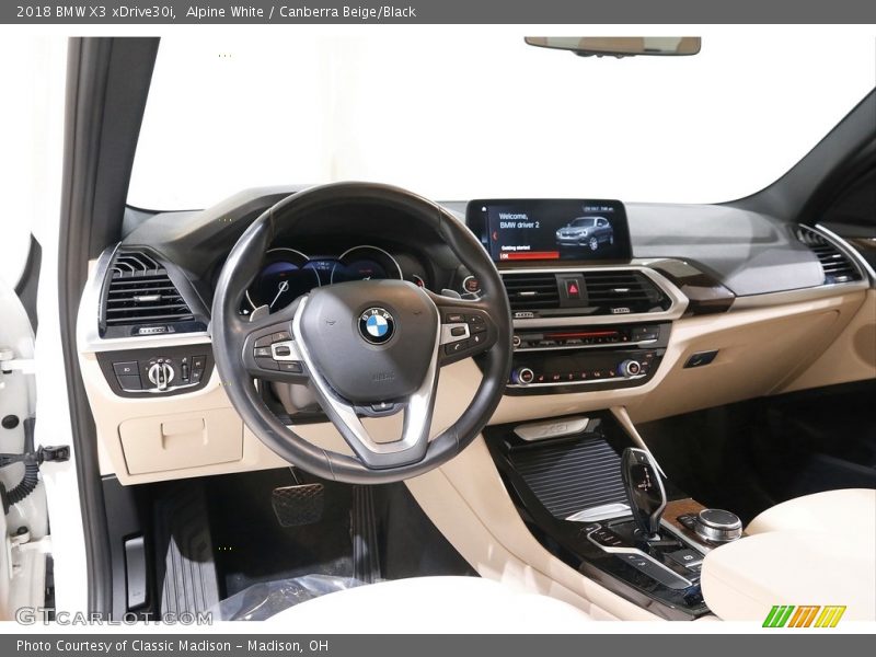 Alpine White / Canberra Beige/Black 2018 BMW X3 xDrive30i