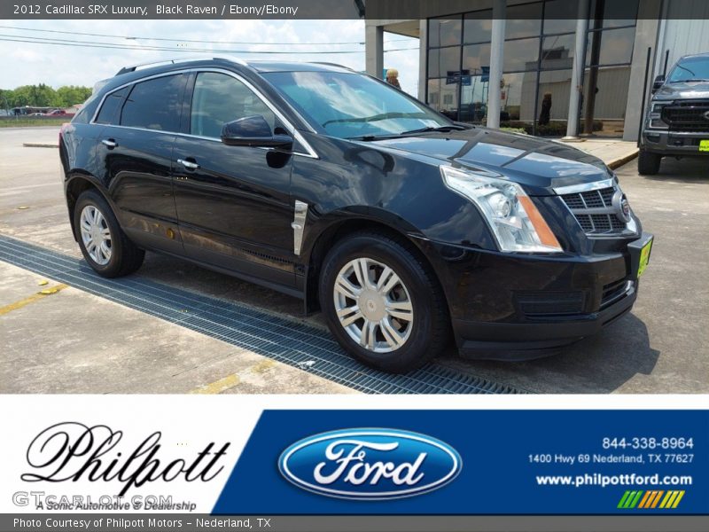 Black Raven / Ebony/Ebony 2012 Cadillac SRX Luxury