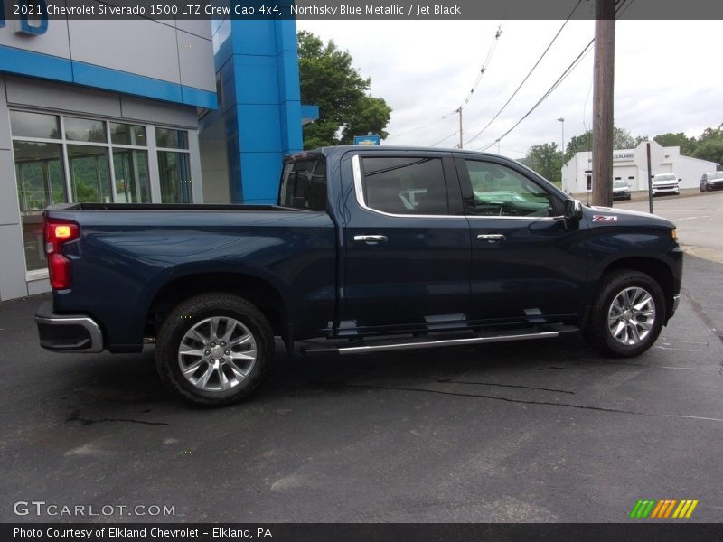 Northsky Blue Metallic / Jet Black 2021 Chevrolet Silverado 1500 LTZ Crew Cab 4x4