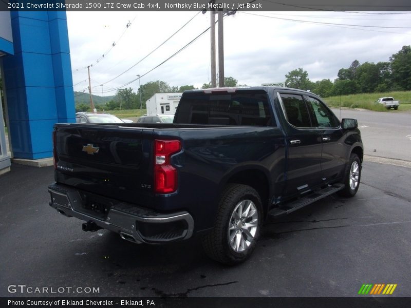 Northsky Blue Metallic / Jet Black 2021 Chevrolet Silverado 1500 LTZ Crew Cab 4x4