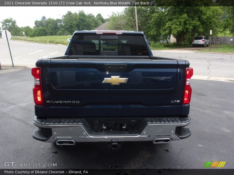 Northsky Blue Metallic / Jet Black 2021 Chevrolet Silverado 1500 LTZ Crew Cab 4x4