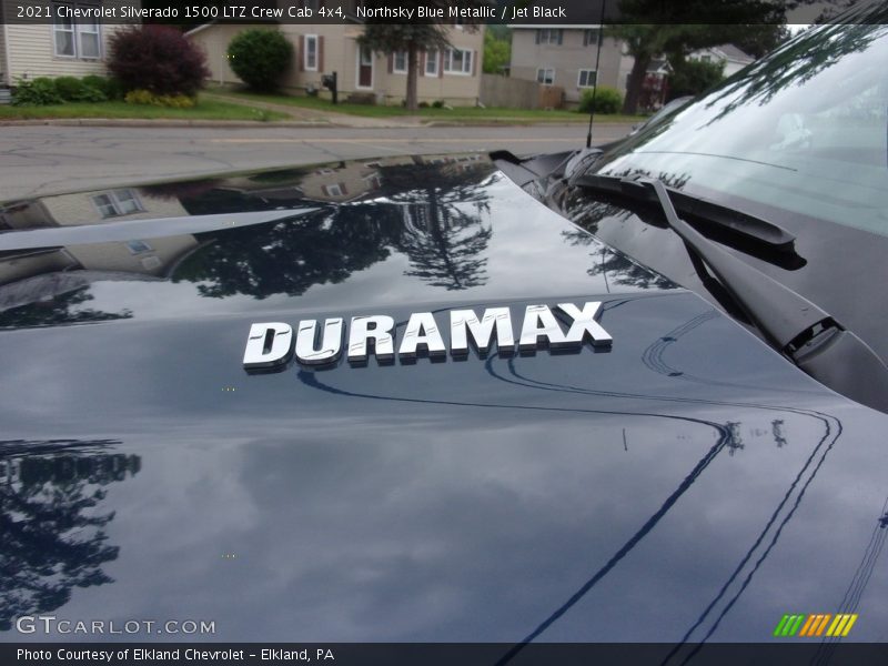Northsky Blue Metallic / Jet Black 2021 Chevrolet Silverado 1500 LTZ Crew Cab 4x4