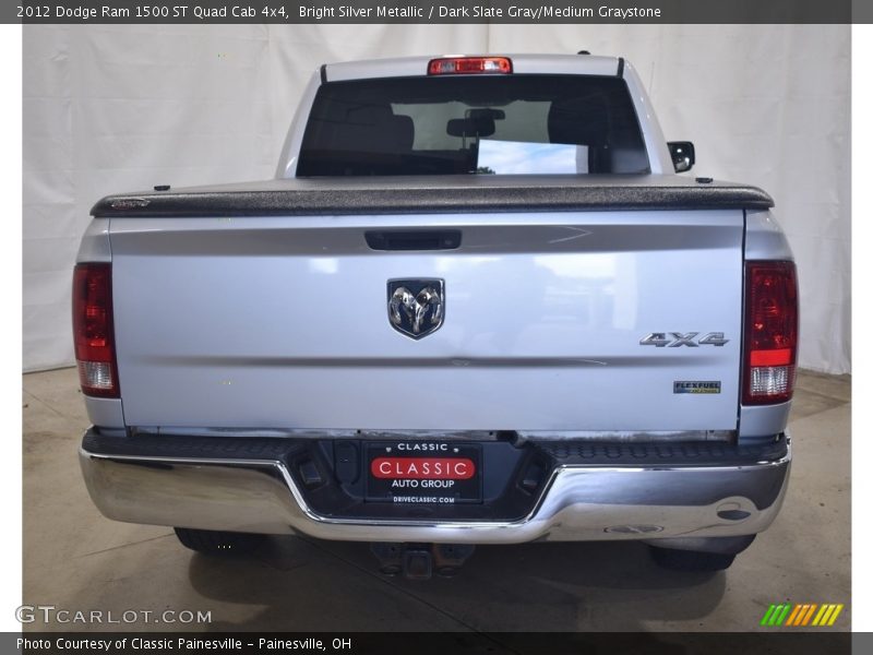 Bright Silver Metallic / Dark Slate Gray/Medium Graystone 2012 Dodge Ram 1500 ST Quad Cab 4x4