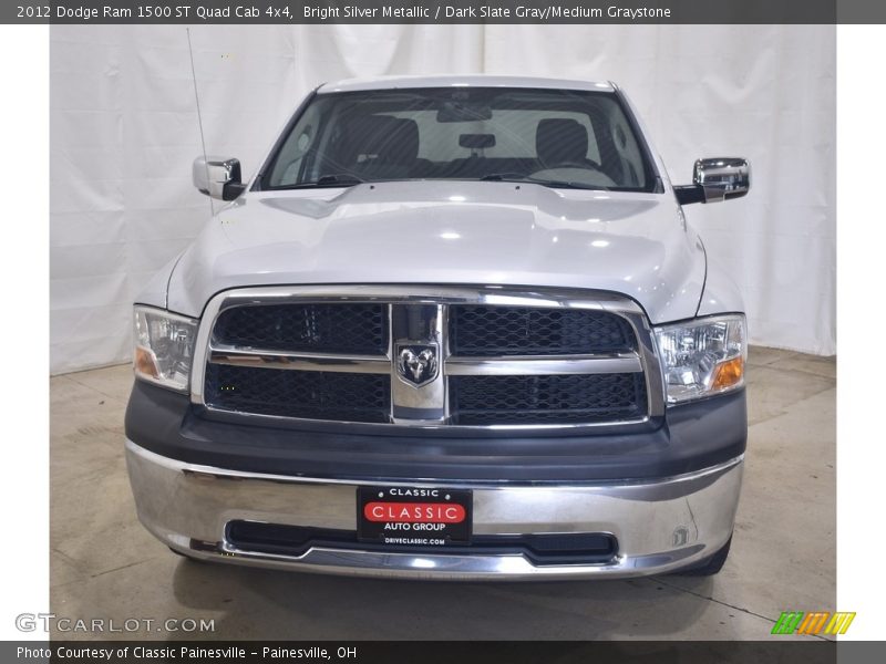 Bright Silver Metallic / Dark Slate Gray/Medium Graystone 2012 Dodge Ram 1500 ST Quad Cab 4x4