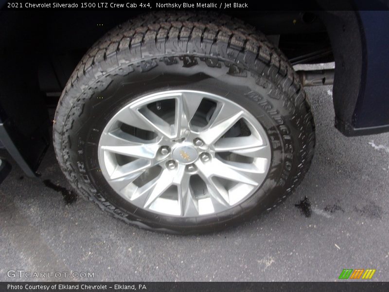Northsky Blue Metallic / Jet Black 2021 Chevrolet Silverado 1500 LTZ Crew Cab 4x4