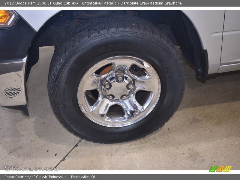 Bright Silver Metallic / Dark Slate Gray/Medium Graystone 2012 Dodge Ram 1500 ST Quad Cab 4x4