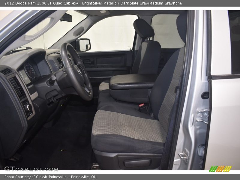 Bright Silver Metallic / Dark Slate Gray/Medium Graystone 2012 Dodge Ram 1500 ST Quad Cab 4x4