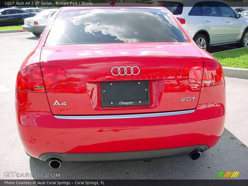 Brilliant Red / Ebony 2007 Audi A4 2.0T Sedan