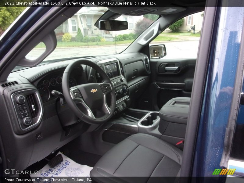 Northsky Blue Metallic / Jet Black 2021 Chevrolet Silverado 1500 LTZ Crew Cab 4x4