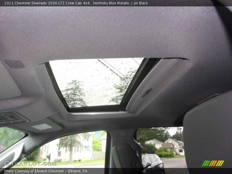 Northsky Blue Metallic / Jet Black 2021 Chevrolet Silverado 1500 LTZ Crew Cab 4x4