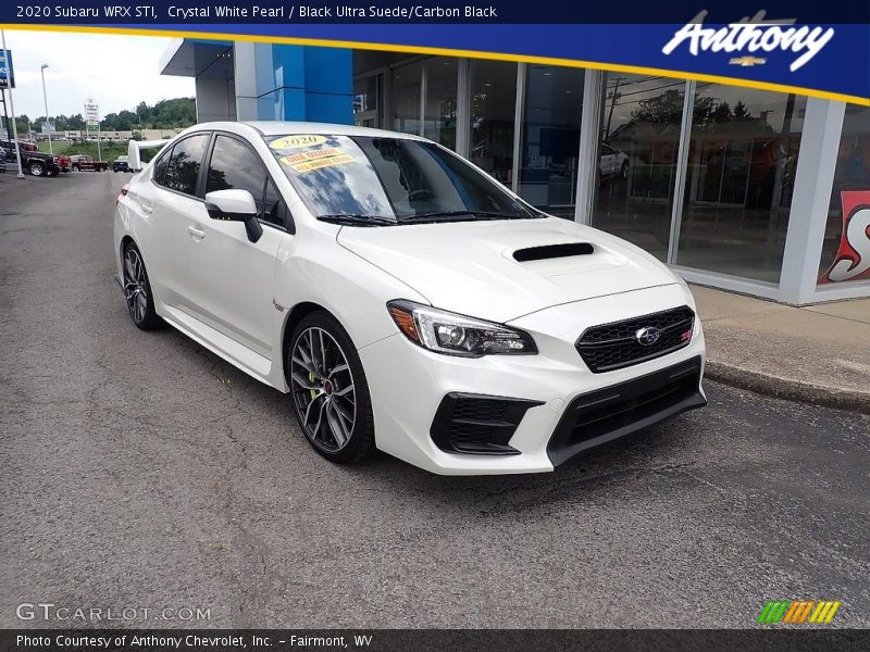 Crystal White Pearl / Black Ultra Suede/Carbon Black 2020 Subaru WRX STI
