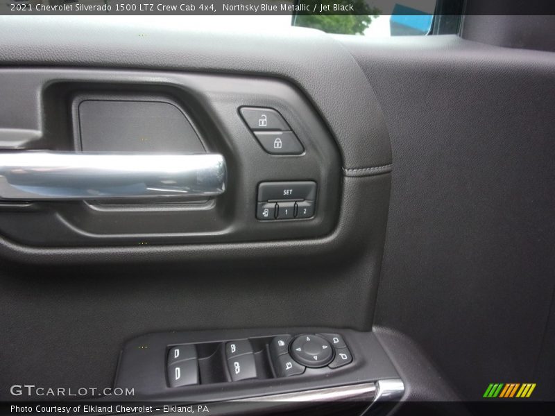 Northsky Blue Metallic / Jet Black 2021 Chevrolet Silverado 1500 LTZ Crew Cab 4x4