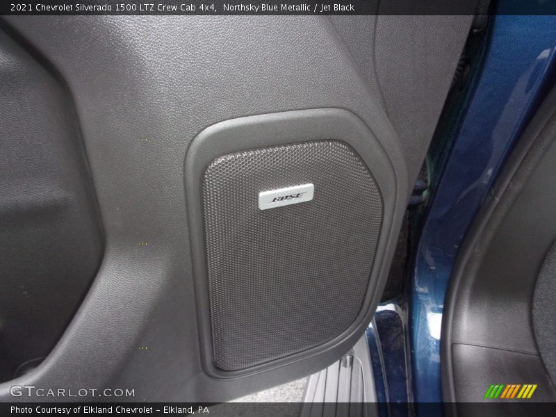 Northsky Blue Metallic / Jet Black 2021 Chevrolet Silverado 1500 LTZ Crew Cab 4x4