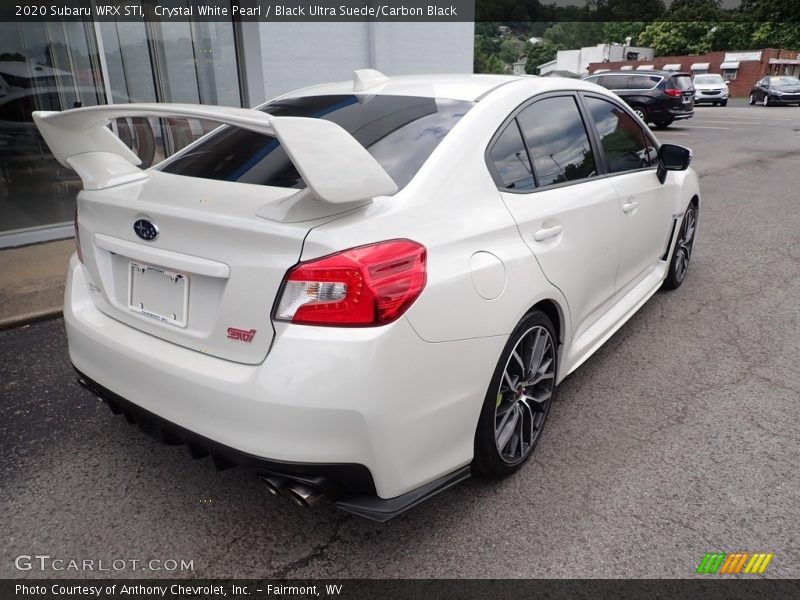 Crystal White Pearl / Black Ultra Suede/Carbon Black 2020 Subaru WRX STI