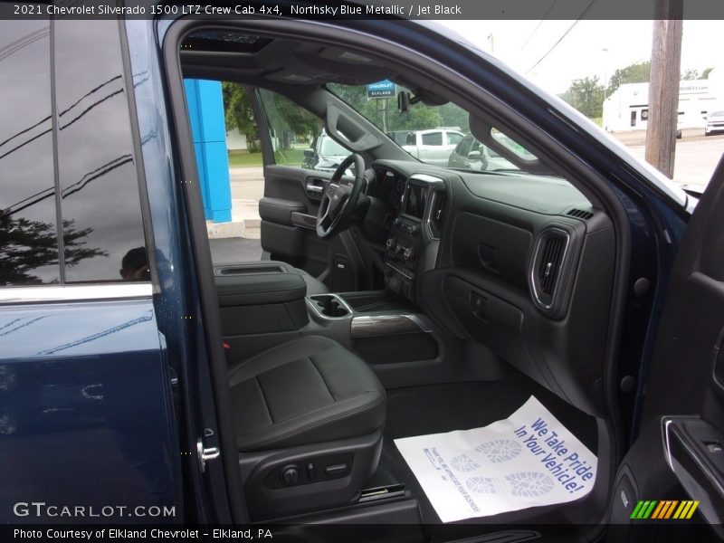 Northsky Blue Metallic / Jet Black 2021 Chevrolet Silverado 1500 LTZ Crew Cab 4x4