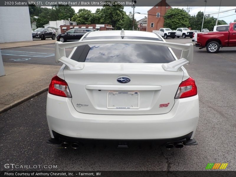 Crystal White Pearl / Black Ultra Suede/Carbon Black 2020 Subaru WRX STI