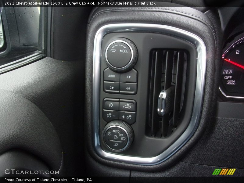 Northsky Blue Metallic / Jet Black 2021 Chevrolet Silverado 1500 LTZ Crew Cab 4x4