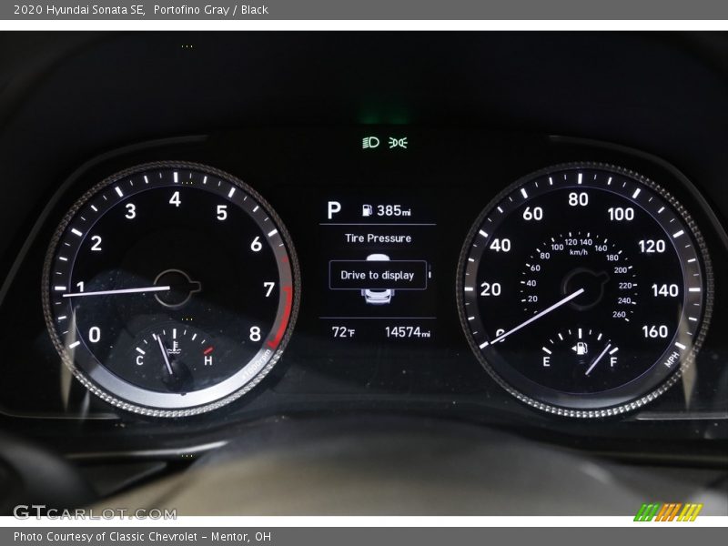 Portofino Gray / Black 2020 Hyundai Sonata SE