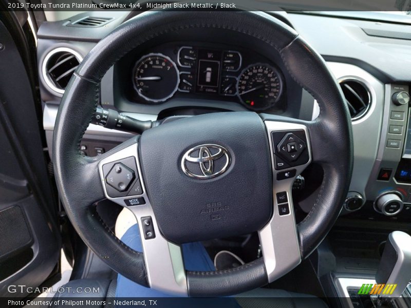 Midnight Black Metallic / Black 2019 Toyota Tundra Platinum CrewMax 4x4