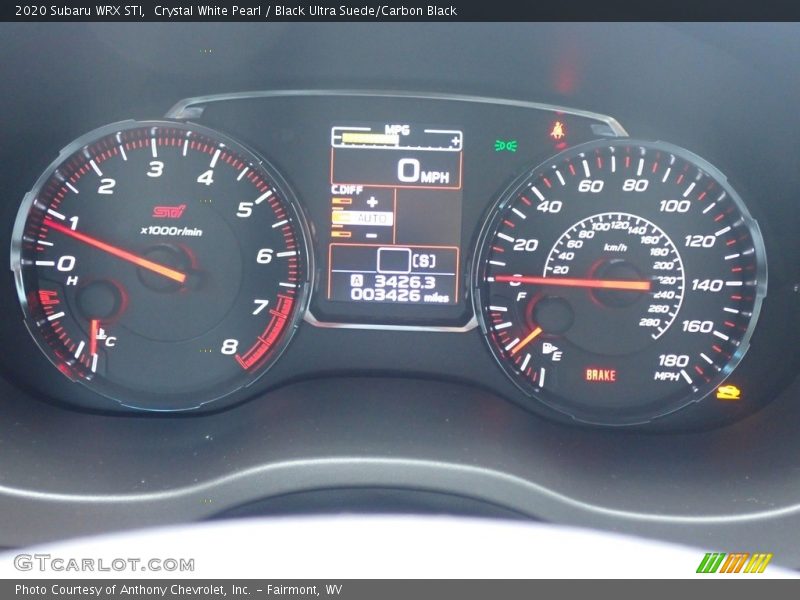  2020 WRX STI STI Gauges