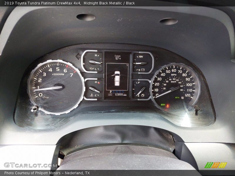 Midnight Black Metallic / Black 2019 Toyota Tundra Platinum CrewMax 4x4