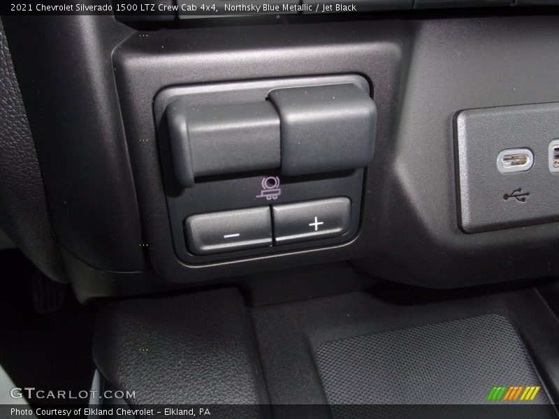 Northsky Blue Metallic / Jet Black 2021 Chevrolet Silverado 1500 LTZ Crew Cab 4x4