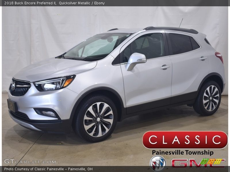 Quicksilver Metallic / Ebony 2018 Buick Encore Preferred II