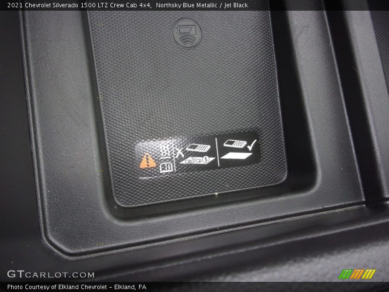 Northsky Blue Metallic / Jet Black 2021 Chevrolet Silverado 1500 LTZ Crew Cab 4x4