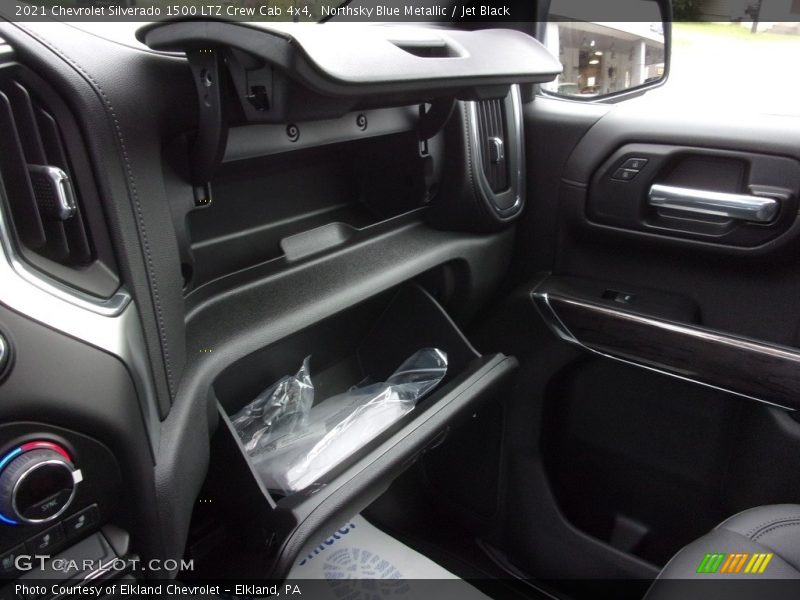 Northsky Blue Metallic / Jet Black 2021 Chevrolet Silverado 1500 LTZ Crew Cab 4x4