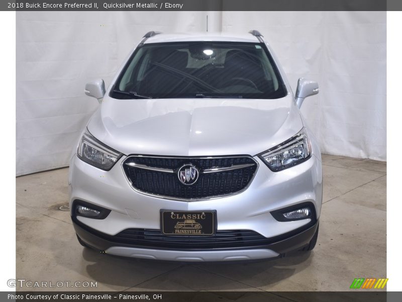 Quicksilver Metallic / Ebony 2018 Buick Encore Preferred II