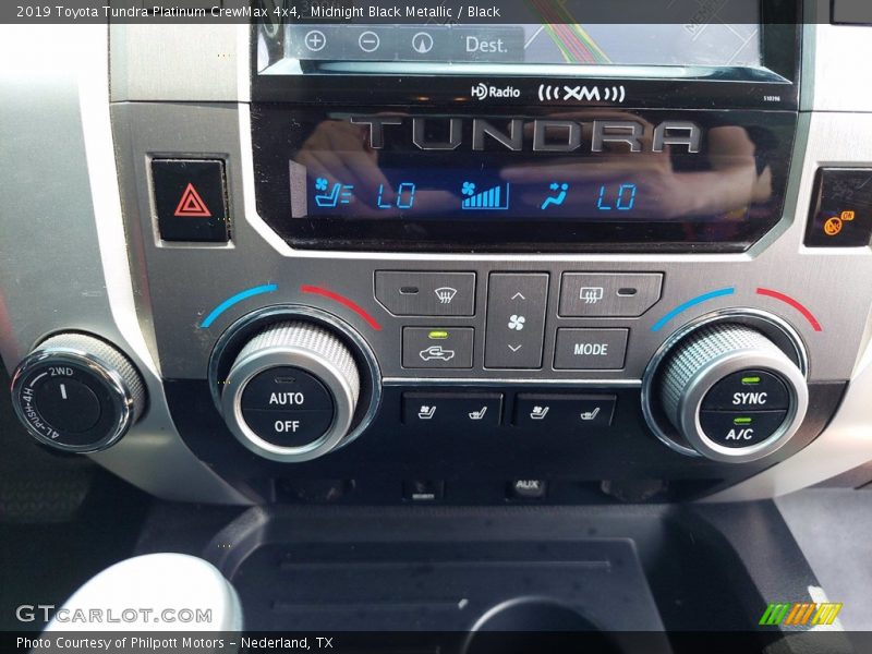 Midnight Black Metallic / Black 2019 Toyota Tundra Platinum CrewMax 4x4