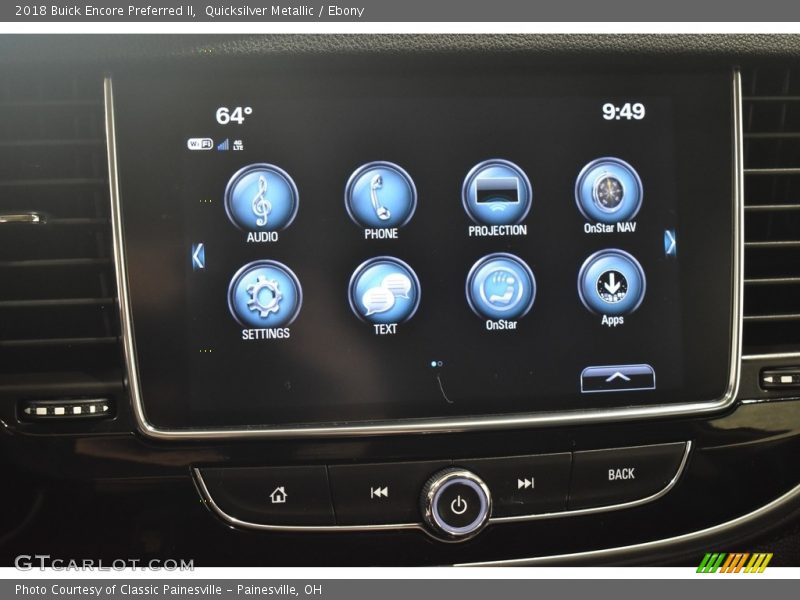 Quicksilver Metallic / Ebony 2018 Buick Encore Preferred II