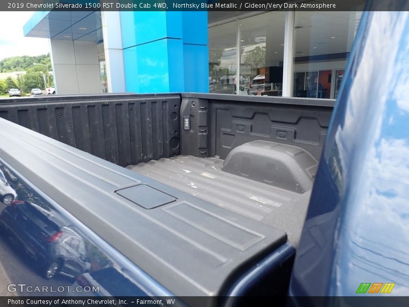 Northsky Blue Metallic / Gideon/Very Dark Atmosphere 2019 Chevrolet Silverado 1500 RST Double Cab 4WD