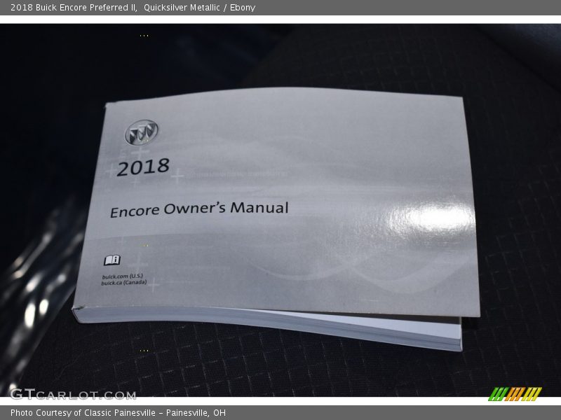 Quicksilver Metallic / Ebony 2018 Buick Encore Preferred II