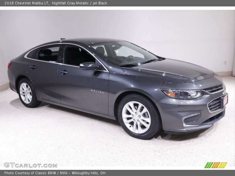 Nightfall Gray Metallic / Jet Black 2018 Chevrolet Malibu LT