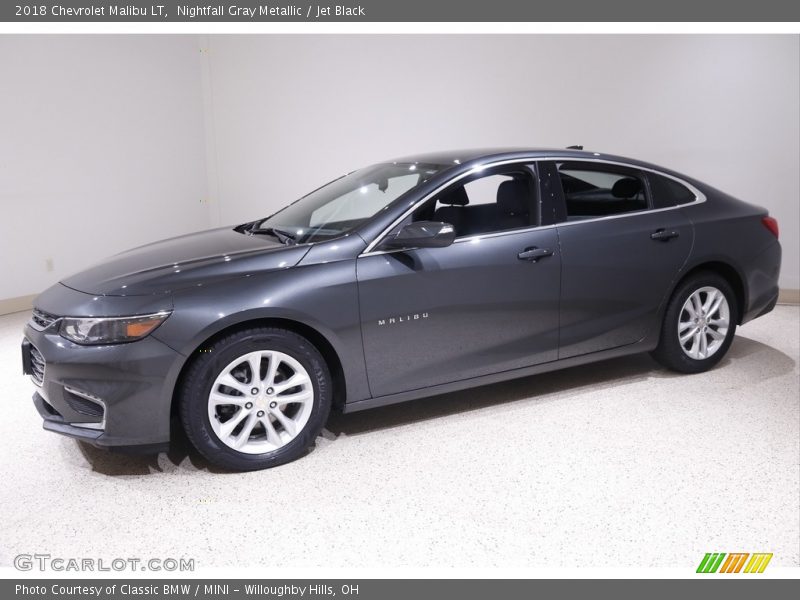 Nightfall Gray Metallic / Jet Black 2018 Chevrolet Malibu LT